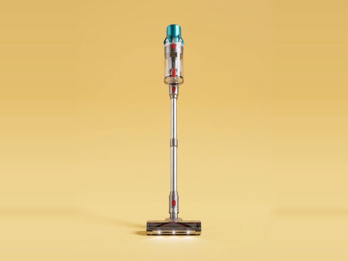 Kolnar V6 Pro Max cordless vacuum on a yellow background
